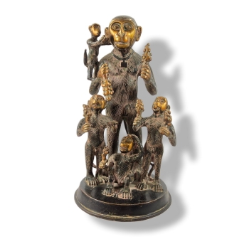 Figurka Rodzina Małp Symboliżuje Harmonii
